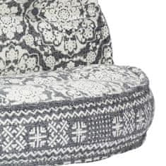 Greatstore Pouf 100 x 20 cm světle šedý textil