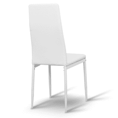 BPS-koupelny Židle, ekokůže bílá/kov bílá, COLETA