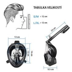 Cappa Maska na šnorchlování VISION L/XL černá