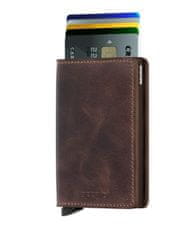 Secrid Čokoládová kožená peněženka SECRID Slimwallet vintage SV-Chocolate SECRID