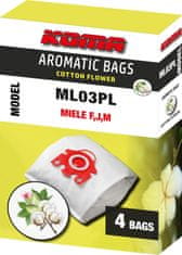 KOMA ML03PL AROMATIC BAGS COTTON FLOWER - Miele F,J,M, 4ks