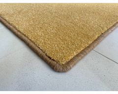 Vopi AKCE: 80x80 cm Metrážový koberec Eton Exklusive žlutý - neúčtujeme odřezky z role! (Rozměr metrážního produktu Kruh s obšitím)
