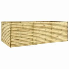 Greatstore Vyvýšený záhon 300 x 150 x 96 cm impregnované borové dřevo