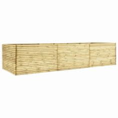 Greatstore Vyvýšený záhon 450 x 150 x 96 cm impregnované borové dřevo