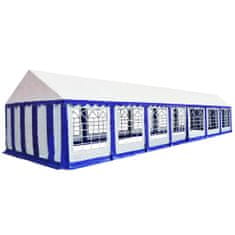 Greatstore Zahradní altán PVC 6 x 14 m modrý a bílý