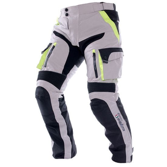 Cappa Racing Kalhoty moto dámské MELBOURNE textilní šedé/fluo/černé