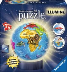 Ravensburger RAVENSBURGER 3D Svítící puzzleball Globus 72 dílků