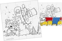 Efko  Vymaluj si puzzle The Simpsons - čtverec 20 dílků