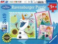 Ravensburger  Puzzle Ledové království: Oslava 3x49 dílků
