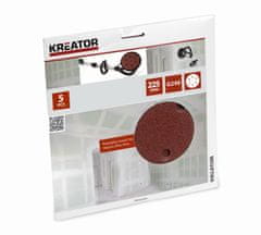 Kreator KRT232009 - 5ks Brusný kotouč 225 mm G240