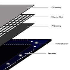 Vidaxl Plachta 650 g/m2 5 x 6 m zelená