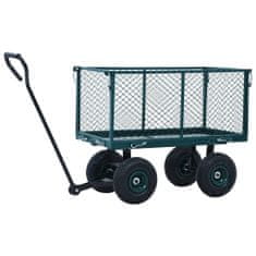 Greatstore Zahradní ruční vozík zelený 350 kg