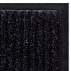 Vidaxl Černá PVC rohožka 90 x 60 cm