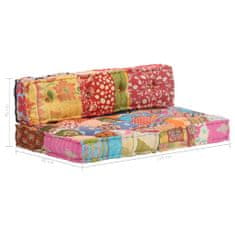 Vidaxl Pouf patchwork textil