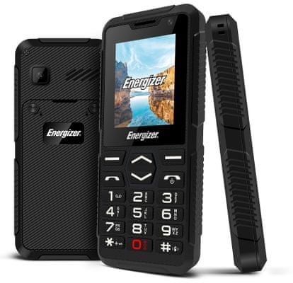 Energizer Hardcase H10, odolný tlačítkový telefon, voděodolný, odolný proti prachu.