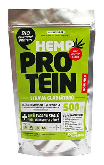 Zelená Země Konopný protein BIO 500g