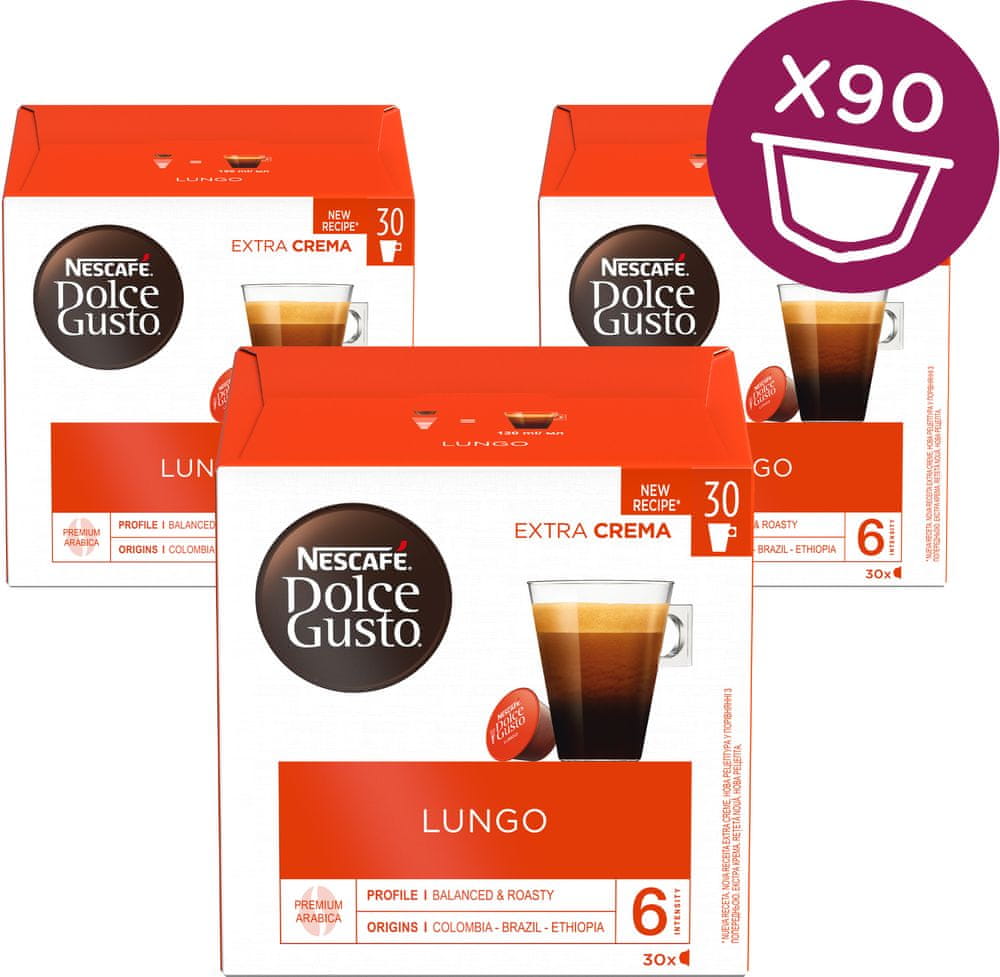 NESCAFÉ Dolce Gusto® kávové kapsle Caffe Lungo XXL 3balení