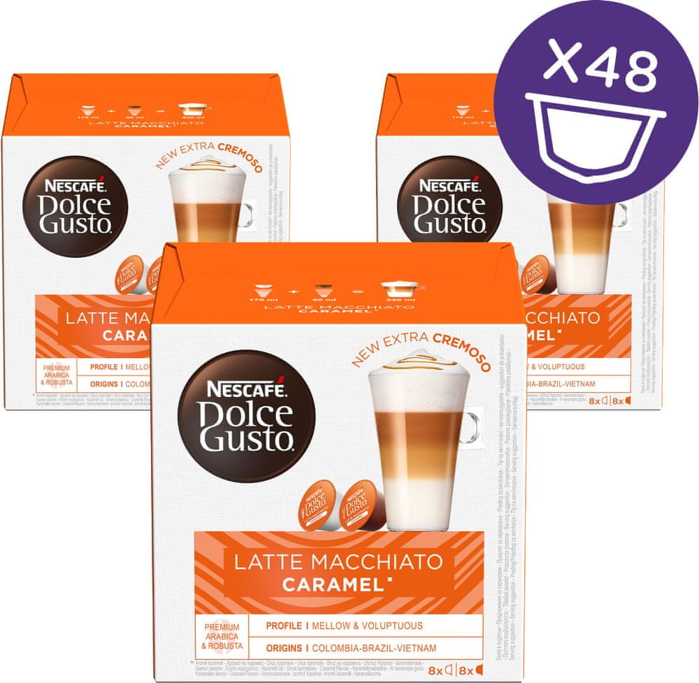 NESCAFÉ Dolce Gusto® kávové kapsle Caramel Macchiato 3balení