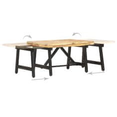 Vidaxl Rozkládací konferenční stolek 160 x 70 x 45 masivní mangovník