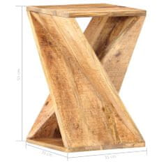 shumee Odkládací stolek 35 x 35 x 55 cm masivní mangovníkové dřevo