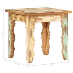 Greatstore Konferenční stolek 40 x 40 x 40 cm masivní recyklované dřevo