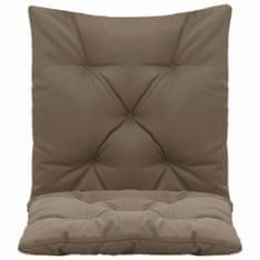 Greatstore Podušky pro závěsné houpací křeslo 2 ks taupe 50 cm textil