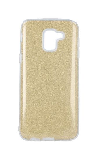 FORCELL Pouzdro Samsung J6 glitter zlaté 31941