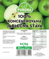 Jablečná šťáva 100% - koncentrát. 6 x 1kg = 30 litrů 100% jablečné šťávy