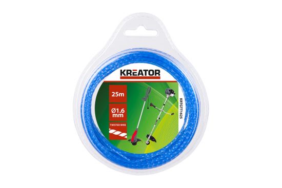 Kreator KRTGTT1650 - Struna kroucená 1,6 mm x 50 m