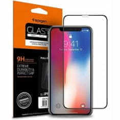 Spigen Full Cover ochranné sklo na iPhone 11 / XR, černé