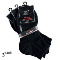RS dámské bavlněné letní kotníkové jednobarevné hladké ponožky 15268 3-pack, 39-42