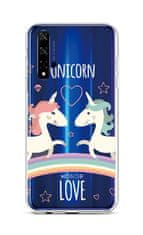 TopQ Kryt Honor 20 silikon Unicorn Love 43331