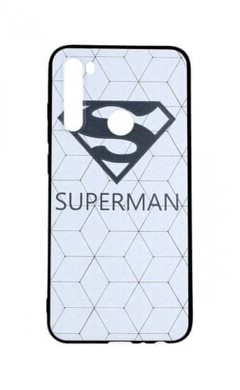 TopQ Kryt Xiaomi Redmi Note 8 3D silikon Bílý Superman 46287