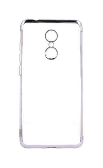 TopQ Pouzdro Xiaomi Redmi 5 silikon Frame stříbrný 29984