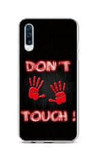 TopQ Kryt Samsung A50 silikon Don't Touch Red 41778