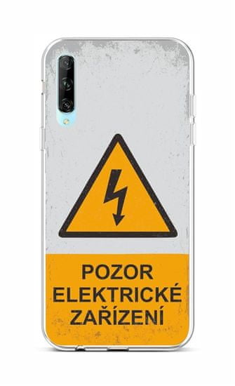 TopQ Kryt Huawei P Smart Pro silikon Pozor elektrické zařízení 47072