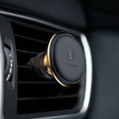 BASEUS Magnetic Air Vent magnetický držák na mobil do auta, zlatý