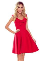 Numoco Dámské šaty 307-1 Pola - NUMOCO Červená XS
