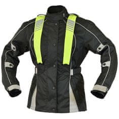 Cappa Racing Bunda moto dámská CORDURA textilní čená/šedá L