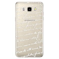 iSaprio Silikonové pouzdro - Handwriting 01 - white pro Samsung Galaxy J5 (2016)