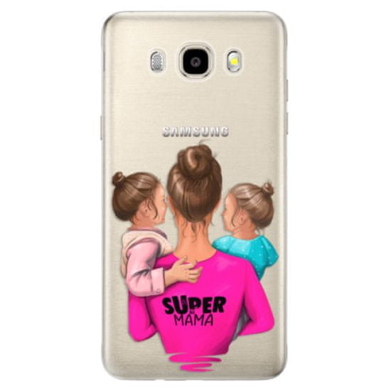 iSaprio Silikonové pouzdro - Super Mama - Two Girls pro Samsung Galaxy J5 (2016)