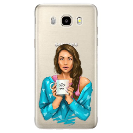 iSaprio Silikonové pouzdro - Coffe Now - Brunette pro Samsung Galaxy J5 (2016)