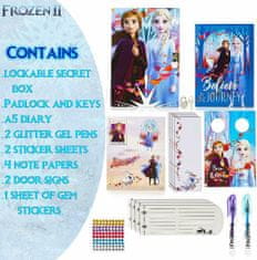 Deník - diář Frozen 2 se zamykacím boxem a příslušenstvím