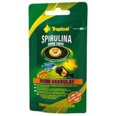 TROPICAL Super Spirulina Forte Micro Granulat 22g speciální krmivo pro sladkovodní a mořské ryby