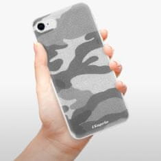 iSaprio Silikonové pouzdro - Gray Camuflage 02 pro Apple iPhone SE 2020