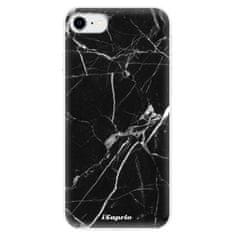 iSaprio Silikonové pouzdro - Black Marble 18 pro Apple iPhone SE 2020