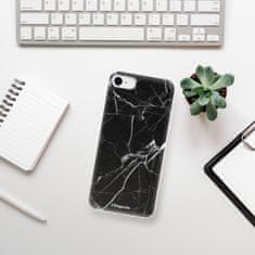 iSaprio Silikonové pouzdro - Black Marble 18 pro Apple iPhone SE 2020