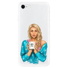 iSaprio Silikonové pouzdro - Coffe Now - Blond pro Apple iPhone SE 2020