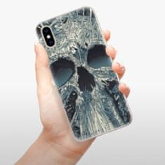 iSaprio Silikonové pouzdro - Abstract Skull pro Apple iPhone XS