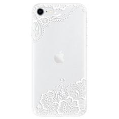 iSaprio Silikonové pouzdro - White Lace 02 pro Apple iPhone SE 2020